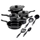 Conjunto de Panelas Inova Aço Inox e Tampa de Vidro com Utensílios de Nylon D161946 - 5 Peças