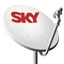 Kit de Antena Parabólica Sky Livre 90 cm