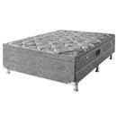 Cama Box Conjugado Simbal Cremona com Molas Pocket Casal 54x138x188cm - Cinza