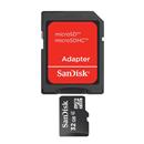 Cartão de Memória Sandisk Micro SD Classe 4 + Adaptador - 32GB