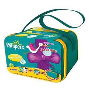 Fralda Pampers Rec&eacute;m - Nascido com 38 Unidades - Tam. XP + Len&ccedil;os Umedecidos Pampers com 50 Unidades + Maleta - cod. 832803