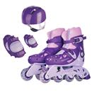 Kit Patins Ajustável Aces Fenix 34-37 AD01RX - Roxo