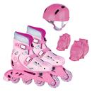 Kit Patins Ajustável Aces Fenix 34-37 AD-01R - Rosa
