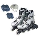 Kit Patins Ajustável Aces Fenix 38-41 AD01 - Cinza