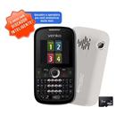 Celular Desbloqueado Venko Carisma Preto/Branco QWERTY com Câmera 1.3MP, MP3, FM, Quadri Chip, TV Analógica, Bluetooth, Discado Inteligente e Fone