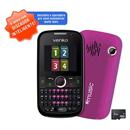 Celular Desbloqueado Venko Carisma Purple QWERTY com Câmera 1.3MP, MP3, Rádio FM, Quadri Chip, TV Analógica, Bluetooth, Discador Inteligente e Fone