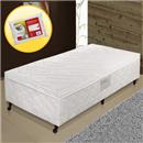 Cama Box Solteiro Paropas Conjugado Colchobox 8237 Ortopédico + Travesseiro de Fibra de Poliéster Fibrasca Malha Gold