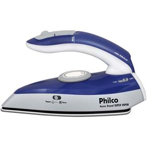 Ferro a Vapor Philco Travel Super Vapor - Bivolt - Azul / Prata / Branco - cod. 710054