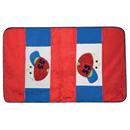 Passadeira Big Menino 658 Duda Tapetes 135x90 cm - Vermelha/Azul/Branca