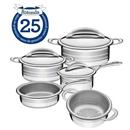 Conjunto de Panelas Tramontina Rotonda Inox - 5 Peças