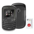 Celular Desbloqueado Claro Alcatel OT355 Cinza QWERTY, Dual Chip, c/ Câmera, Rádio FM, Viva-voz + Fone de Ouvido + Chip Único Claro Pré-Pago