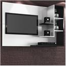 Home Simbal Sleep Acapulco com Painel para TV LCD até 32" - Branco/Preto