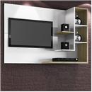 Home Simbal Sleep Acapulco com Painel para TV LCD até 32” - Branco/Imbuia