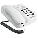 Telefone com Fio Intelbras TC500 Branco c/ Chave Bloqueadora para Mesa ou Parede