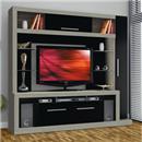 Estante Bartira Home Liza - Cinza/Preto