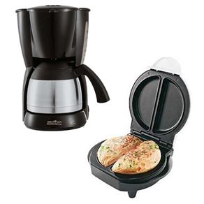 Cafeteira El&eacute;trica Brit&acirc;nia Thermo 36N - Preto / Inox + Omeleteira Brit&acirc;nia Duo Plus BRO2 - cod. 1000035602