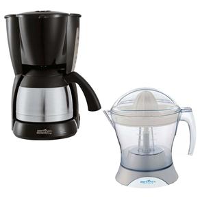 Cafeteira El&eacute;trica Brit&acirc;nia Thermo 36N - Preto / Inox + Espremedor de Frutas Brit&acirc;nia Bellagio - cod. 1000035605