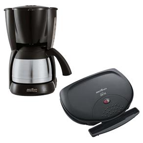 Cafeteira El&eacute;trica Brit&acirc;nia Thermo 36N - Preto / Inox + Grill Brit&acirc;nia Low Fat - Preto - cod. 1000035608