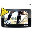 Navegador GPS Apontador T430 Tela Touch e Wide Screen de 4,3’’ orientador por voz, TV Digital, FM, 3D, e com alerta de Radares - Preto
