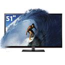 TV 51" 3D Plasma Samsung Série 4 E490 PL51E490B1GXZD com Conversor Digital e Entradas HDMI e USB