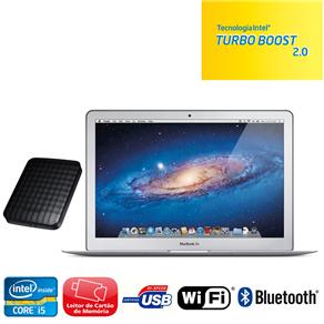 MacBook Air Apple MC965BZ / A c / Intel Core i5 Dual Core, 4GB, 128GB, LED 13,3 &acute; e Mac OS X Lion + HD Externo Port&aacute;til Samsung HX - M500UAB / AA2 500GB - Preto - cod. 1000035759