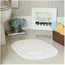 Tapete para Banheiro Aquarela Aroeira Home 40x60 cm - Branco