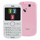 Celular Desbloqueado Freecel Triplesim Branco/Rosa com Teclado Qwerty, Câmera 1.3MP, Trial Chip, TV analógica, Bluetooth, Rádio FM, MP3 e Fone