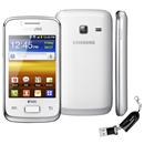 Celular Desbloqueado Tim Samsung Galaxy Y Duos S6102 Branco + Leitor Micro USB 20352