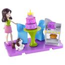 Boneca Polly Pocket Quarto Cola e Descola Cozinha - X0888/X0891