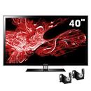 TV 40" Slim LED Samsung Série D5000 Full HD c/ Entrada HDMI/USB, Conversor Digital + Suporte de Parede ELG Genius p/ TVs Plasma, LCD, LED de 15" a 71"