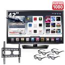 TV 42" 3D LED LG 42LM6200 c/ Smart TV e Entradas HDMI e USB e Conversor Digital + Suporte Fixo ELG N01V4 p/ TV's LCD/LED/Plasma de 32 a 55" - VESA 400