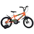 Bicicleta Aro 16 Track Bikes Boy com capacete Laranja/Neon - Traxx-Boy