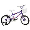 Bicicleta Aro 16 Track Bikes Track Girl com Capacete - Lilás Metálico TRAXX-GIRL LM TK