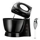 Batedeira Mondial Prática Black B-12 com 3 Velocidades, 1 Par de Batedores em Aço Cromado e 1 Tigela Grande - Preta - 110V + Mini Mixer Mondial para L