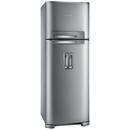 Refrigerador Electrolux Frost Free Duplex Celebrate Blue Touch DWX50 com Controle de Temperatura e Dispenser de Água - 428 L - Inox