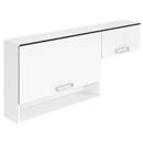 Conjunto de Armários Itatiaia Dakar: Armário 1 Porta com Nicho IPH1G-105 + Armário de Geladeira IPH1G-64 - Branco