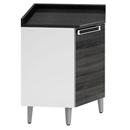 Balcão de Canto Itatiaia Vivace com 1 Porta IAG - Branco/Preto