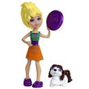 Boneca Polly Pocket Mattel Conjunto Boneca + Bichinho – Lila - X2362/X2363