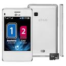 Celular Desbloqueado LG T375 Branco com Dual Chip, Câmera 2MP, Rádio FM, MP3, Touch Screen, Bluetooth, Wi-Fi, Fone e Cartão 2GB - Tim