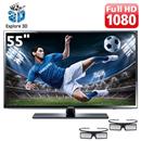TV 55" LED 3D Samsung Série 6 EH6030 UN55EH6030GXZD Full HD com Conversor Digital, Entradas HDMI, Conversor 2D-3D e 2 Óculos 3D