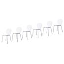 6 Cadeiras Importada Bentwood A4001 - Branca