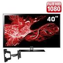 TV 40" Slim LED Samsung Série D5000 UN40D5000 Full HD + Suporte de Parede Articulado ELG para TV de 26” até 55” LCD/LED/Plasma EM02 VESA 400