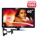 TV 40" LCD Philips Série 4000 40PFL4606D Full HD + Suporte de Parede Articulado ELG para TV de 26” até 55” LCD/LED/Plasma EM02 VESA 400