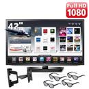 TV 42" Cinema 3D LED LG 42LM6200 Full HD com Smart TV + Suporte de Parede Articulado ELG para TV de 26” até 55” LCD/LED/Plasma EM02 VESA 400