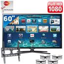 TV 60" Slim LED 3D Samsung Série 6 ES6500 UN60ES6500GXZD Full HD com Smart TV e 4 Óculos 3D + Suporte Fixo ELG + Instalação Grátis (Tecnoponto)