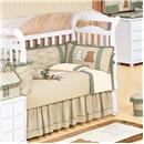 Conjunto para Berço Batistela Harmonia 6889 Bege/Verde - 9 Peças