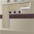 Cozinha Itatiaia Dakar com 3 Peças - Saara / Branco