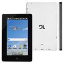 Tablet Smart DL A75 com 4GB, Wi-Fi, Tela 7", Câmera 2MP, Touch Screen, Adaptador USB, Slot para Cartão e Android 2.3 - Branco