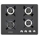 Cooktop a Gás 4 Bocas Cadence Gourmet c/ Mesa de Vidro TOP400