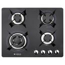 Cooktop a Gás 4 Bocas Cadence Gourmet c/ Mesa de Vidro TOP450